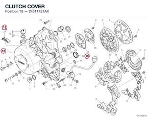 CLUTCH COVER 24311721AX diagram position