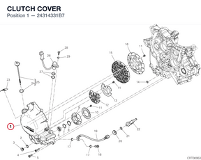 CLUTCH COVER 24314331B7 diagram position