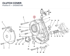 CLUTCH COVER 24320021AB diagram position