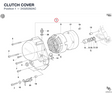 CLUTCH COVER 24320282AC diagram position
