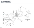 CLUTCH COVER 24320283AC diagram position