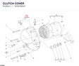 CLUTCH COVER 24320285AC diagram position