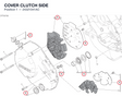 COVER CLUTCH SIDE 24321041AC diagram position