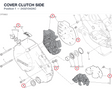 COVER CLUTCH SIDE 24321042AC diagram position