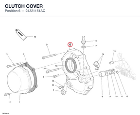 CLUTCH COVER 24321151AC diagram position