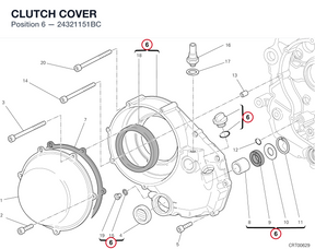 CLUTCH COVER 24321151BC diagram position