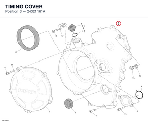 TIMING COVER 24321161A diagram position