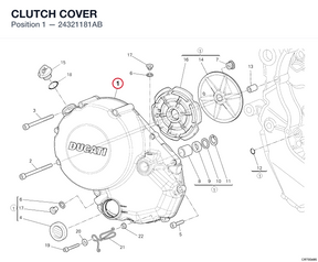 CLUTCH COVER 24321181AB diagram position
