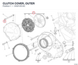 CLUTCH COVER, OUTER 24321251AC diagram position