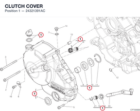 CLUTCH COVER 24321391AC diagram position