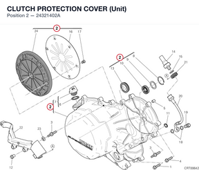 CLUTCH PROTECTION COVER (Unit) 24321402A diagram position