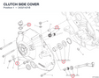CLUTCH SIDE COVER 24321421B diagram position