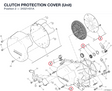 CLUTCH PROTECTION COVER (Unit) 24321431A diagram position