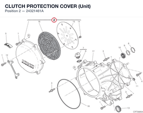 CLUTCH PROTECTION COVER (Unit) 24321461A diagram position