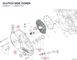 CLUTCH SIDE COVER 24321511A diagram position