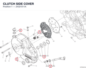 CLUTCH SIDE COVER 24321511A diagram position