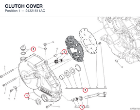 CLUTCH COVER 24321511AC diagram position
