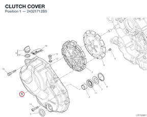 CLUTCH COVER 24321712B5 diagram position