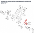 Diagram preview: S HOL PILLION LHJG113081 BL MAT ANODIZED (95803048000C1)