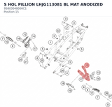Diagram preview: S HOL PILLION LHJG113081 BL MAT ANODIZED (95803048000C1)
