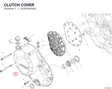 CLUTCH COVER 243P0502A5 diagram position