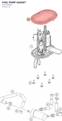 Diagram preview: FUEL PUMP GASKET (90207088002)