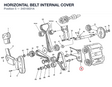 HORIZONTAL BELT INTERNAL COVER