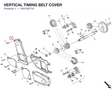 VERTICAL TIMING BELT COVER