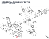 HORIZONTAL TIMING BELT COVER