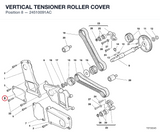 VERTICAL TENSIONER ROLLER COVER