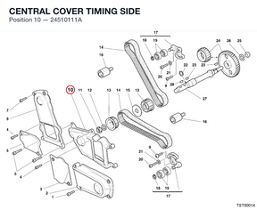 CENTRAL COVER TIMING SIDE 24510111A diagram position