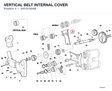 VERTICAL BELT INTERNAL COVER