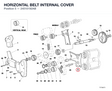 HORIZONTAL BELT INTERNAL COVER
