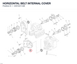 HORIZONTAL BELT INTERNAL COVER