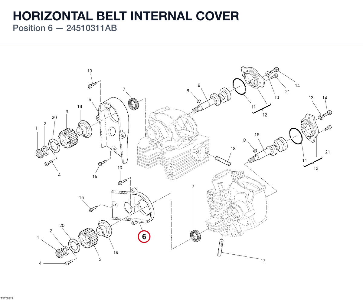 HORIZONTAL BELT INTERNAL COVER