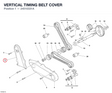 VERTICAL TIMING BELT COVER 24510331A diagram position