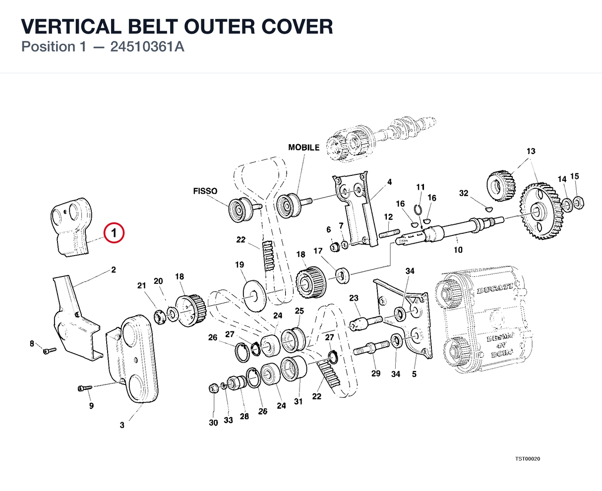 VERTICAL BELT OUTER COVER