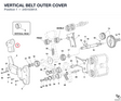 VERTICAL BELT OUTER COVER 24510391A diagram position