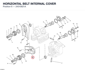 HORIZONTAL BELT INTERNAL COVER 24510821A diagram position