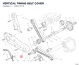 VERTICAL TIMING BELT COVER 24511011A diagram position