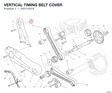 VERTICAL TIMING BELT COVER