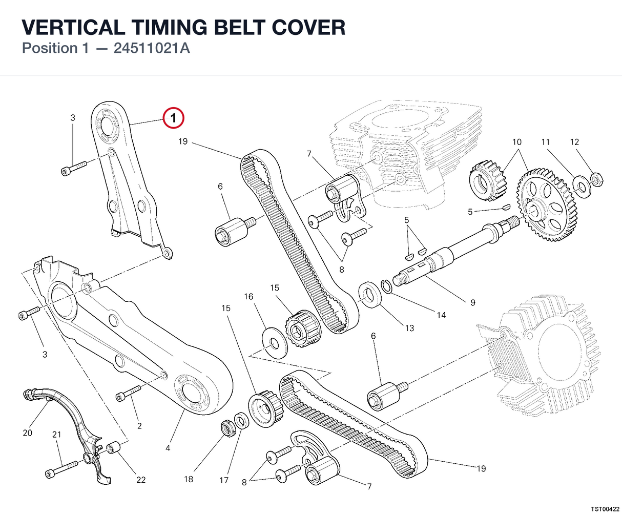 VERTICAL TIMING BELT COVER