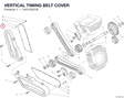 VERTICAL TIMING BELT COVER 24512021B diagram position