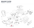 BRACKET, FILTER 24521121A diagram position