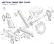 VERTICAL TIMING BELT COVER 24521941B diagram position