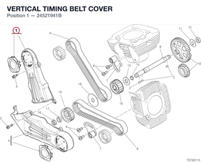 VERTICAL TIMING BELT COVER 24521941B diagram position