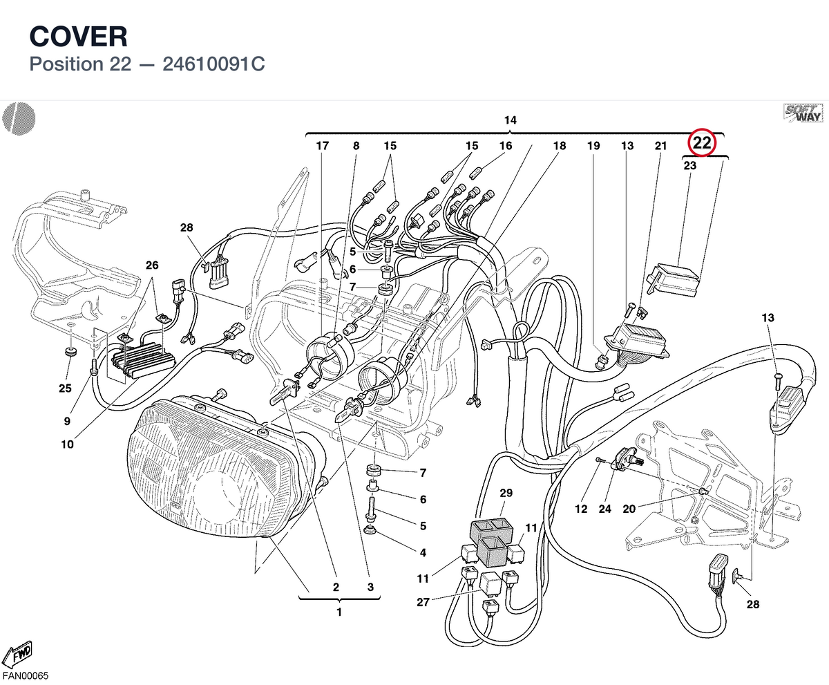 COVER 24610091C diagram position