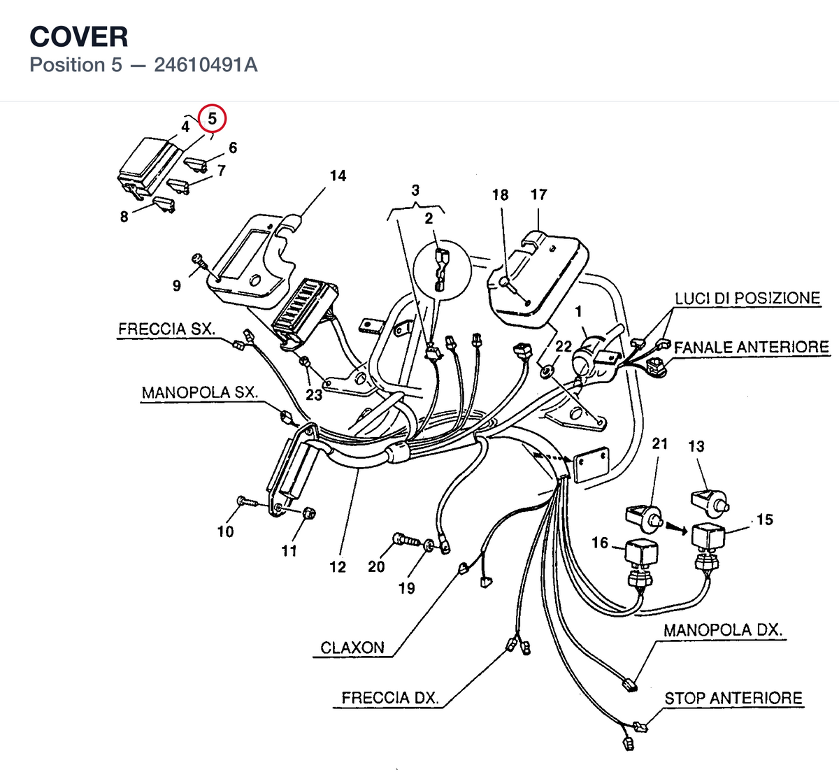 COVER 24610491A diagram position