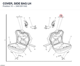 COVER, SIDE BAG LH
