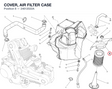COVER, AIR FILTER CASE 24612022A diagram position